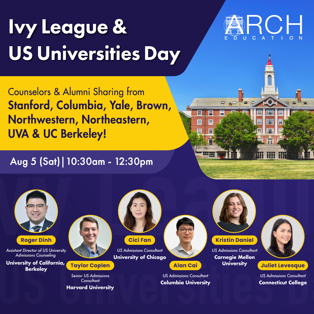 Ivy League & US Uni Day Learn about US University Admissions from